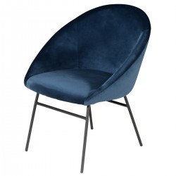 AXEL Armchair Velvet Blue