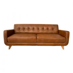 CASSIE 2-Seater Leather Sofa
